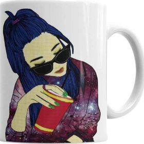 Baskı Dükkanı KB2079 Wear The Universe Feminina Porselen Kupa Bardak
