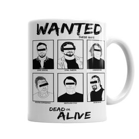 Baskı Dükkanı KB2088 Wanted Dead Or Alive Porselen Kupa Bardak