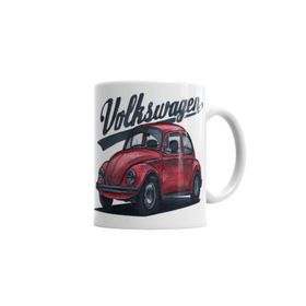 Baskı Dükkanı KB2096 Volkswagen Old Beetle Porselen Kupa Bardak