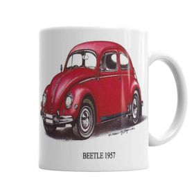 Baskı Dükkanı KB2096 Volkswagen Old Beetle Porselen Kupa Bardak