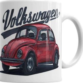 Baskı Dükkanı KB2096 Volkswagen Old Beetle Porselen Kupa Bardak