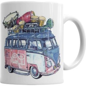 Baskı Dükkanı KB2097 Volkswagen Bus Porselen Kupa Bardak