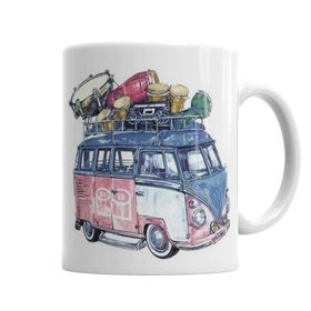 Baskı Dükkanı KB2097 Volkswagen Bus Porselen Kupa Bardak