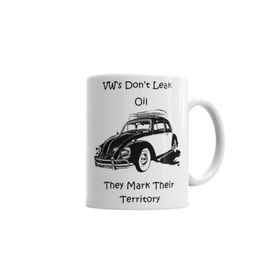 Baskı Dükkanı KB2100 Vintage Volkswagen Retro Style Porselen Kupa Bardak