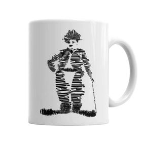 Baskı Dükkanı KB2110 Charlie Chaplin Porselen Kupa Bardak