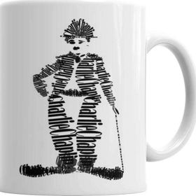 Baskı Dükkanı KB2110 Charlie Chaplin Porselen Kupa Bardak