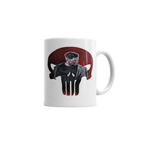 Baskı Dükkanı KB2113 Caveira Justiceiro Porselen Kupa Bardak