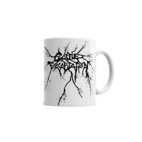 Baskı Dükkanı KB2114 Cattle Decapitation Metal Porselen Kupa Bardak
