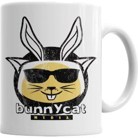 Baskı Dükkanı KB2130 Bunnycat Porselen Kupa Bardak