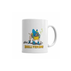 Baskı Dükkanı KB2134 Bullverine Pug Köpek Porselen Kupa Bardak