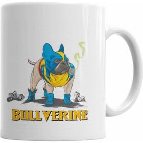 Baskı Dükkanı KB2134 Bullverine Pug Köpek Porselen Kupa Bardak
