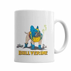 Baskı Dükkanı KB2134 Bullverine Pug Köpek Porselen Kupa Bardak