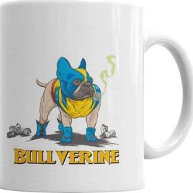 Baskı Dükkanı KB2134 Bullverine Pug Köpek Porselen Kupa Bardak