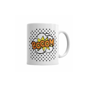 Baskı Dükkanı KB2148 Booom Porselen Kupa Bardak