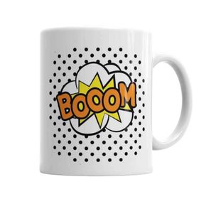 Baskı Dükkanı KB2148 Booom Porselen Kupa Bardak