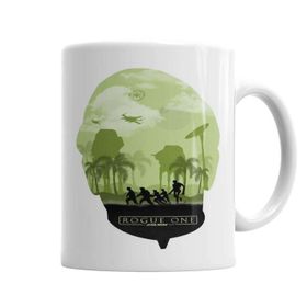 Baskı Dükkanı KB2169 Beach Star Wars Porselen Kupa Bardak