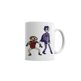 Baskı Dükkanı KB2173 Batrick E Robin Morty Porselen Kupa Bardak