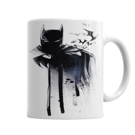 Baskı Dükkanı KB2174 Batman Paint Drop Porselen Kupa Bardak