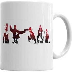 Baskı Dükkanı KB2175 Bat Family Porselen Kupa Bardak