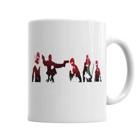 Baskı Dükkanı KB2175 Bat Family Porselen Kupa Bardak