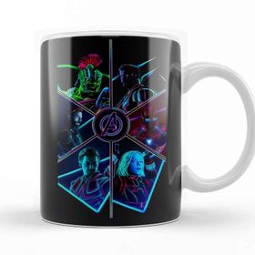 Baskı Dükkanı KB2184 Avengers Vingadores Porselen Kupa Bardak