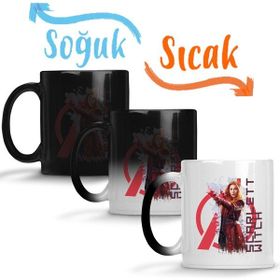 Baskı Dükkanı KB2189 Avangers Scarlett Witch Porselen Kupa Bardak