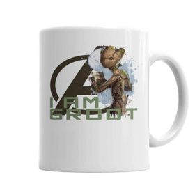 Baskı Dükkanı KB2191 Avangers I Am Groot Porselen Kupa Bardak