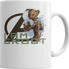 Baskı Dükkanı KB2191 Avangers I Am Groot Porselen Kupa Bardak