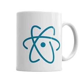 Baskı Dükkanı KB2195 Atom Porselen Kupa Bardak