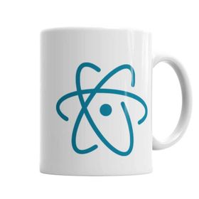 Baskı Dükkanı KB2195 Atom Porselen Kupa Bardak