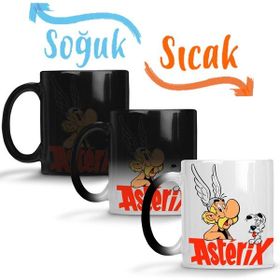 Baskı Dükkanı KB2197 Asterix Porselen Kupa Bardak