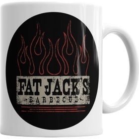 Baskı Dükkanı KB2205 Fat Jacks Logo Porselen Kupa Bardak