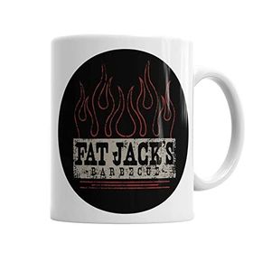 Baskı Dükkanı KB2205 Fat Jacks Logo Porselen Kupa Bardak