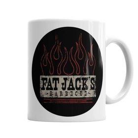 Baskı Dükkanı KB2205 Fat Jacks Logo Porselen Kupa Bardak
