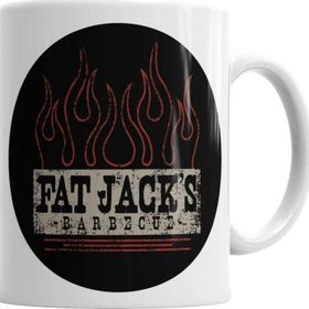 Baskı Dükkanı KB2205 Fat Jacks Logo Porselen Kupa Bardak