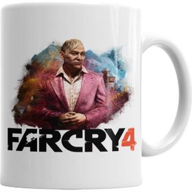 Baskı Dükkanı KB2211 Far Cry 4 Pagan Min Porselen Kupa Bardak
