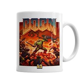 Baskı Dükkanı KB2236 Doom Hurt Me Plenty Porselen Kupa Bardak