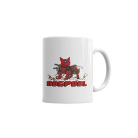 Baskı Dükkanı KB2238 Dogpool Pug Köpek Porselen Kupa Bardak
