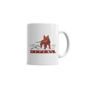 Baskı Dükkanı KB2239 Dogdevil Pug Köpek Porselen Kupa Bardak