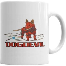 Baskı Dükkanı KB2239 Dogdevil Pug Köpek Porselen Kupa Bardak