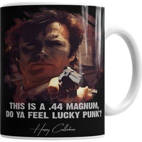 Baskı Dükkanı KB2249 Dirty Harry Do Ya Feel Lucky Punk Porselen Kupa Bardak