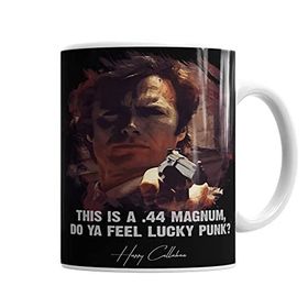 Baskı Dükkanı KB2249 Dirty Harry Do Ya Feel Lucky Punk Porselen Kupa Bardak