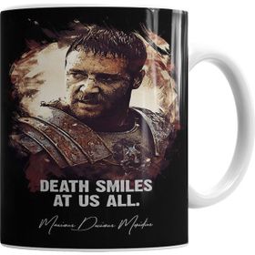 Baskı Dükkanı KB2258 Death Smiles At Us All Maximus Porselen Kupa Bardak