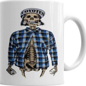 Baskı Dükkanı KB2284 Coyotes Caveira Bone Porselen Kupa Bardak