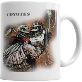 Baskı Dükkanı KB2285 Coyotes Caveira 1234 Porselen Kupa Bardak