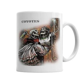 Baskı Dükkanı KB2285 Coyotes Caveira 1234 Porselen Kupa Bardak
