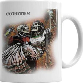 Baskı Dükkanı KB2285 Coyotes Caveira 1234 Porselen Kupa Bardak