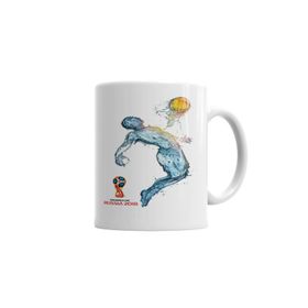 Baskı Dükkanı KB2292 Copa 2018 Futbol Porselen Kupa Bardak