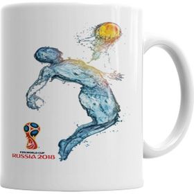 Baskı Dükkanı KB2292 Copa 2018 Futbol Porselen Kupa Bardak