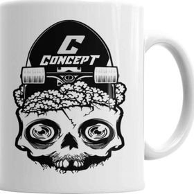 Baskı Dükkanı KB2294 Concept Sk8 Caveira Porselen Kupa Bardak